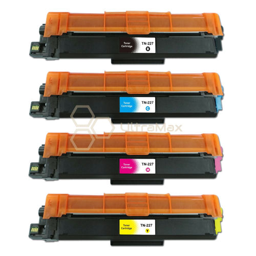 Ultra Toner Brother TN-227 (High Yield of TN-223) Compatible Toner Cartridges-4 Color Set (Black, Cyan, Yellow, Magenta)