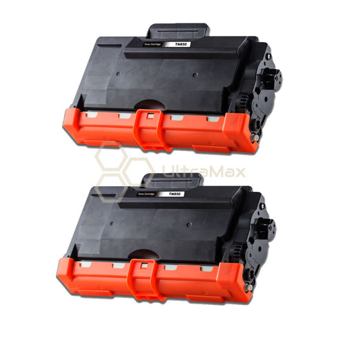 Ultra Toner Brother TN-850 (High Yield of TN-820) Black Compatible Toner Cartridge-2 PACK